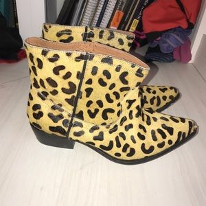 Leopard Print Ankle Booties